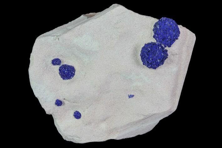 Brilliant Blue Azurite Sun Cluster On Rock - Australia #82716